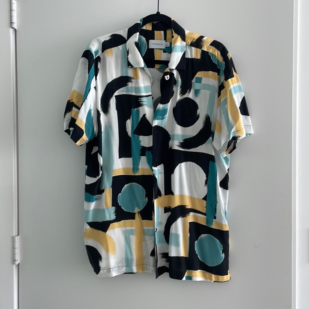 Topman Short Sleeve Button Down Size M